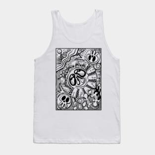 Spooky BW Tank Top